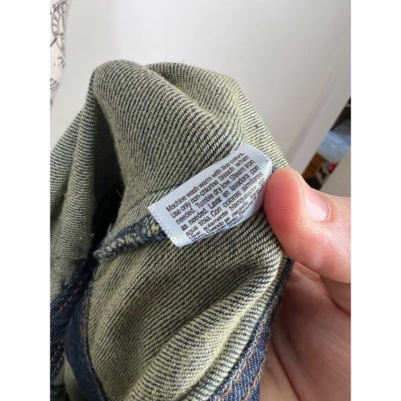 ana plus size button up jean jacket - Picture 8 of 9